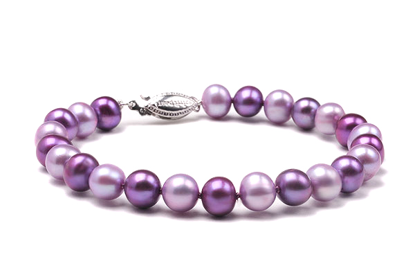 Purple pearl beaded bracelet stack – Coastal Beads by Rebecca