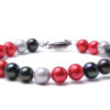 Red and Black Freshwater Pearl Bracelet