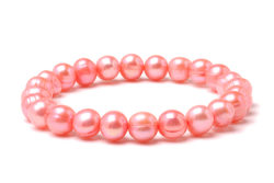 Pink Freshwater Pearl Elastic Bracelet