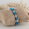 Blue & White Pearl Cluster Bracelet
