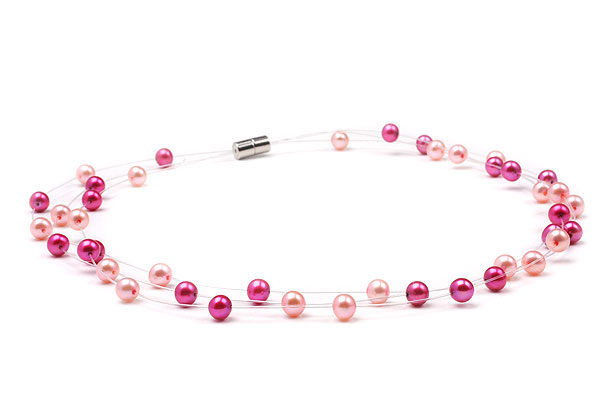 16 Breast Cancer Awareness Freshwater Pearl Necklace