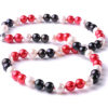 Red, Black and White Freshwater Pearl Necklace