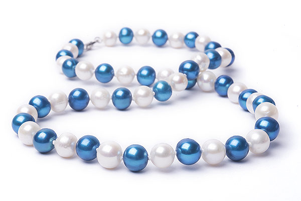 Buy 18 Blue and White Freshwater Pearl Necklace | Genuine Pearl Jewelry | University of Kentucky Wildcats