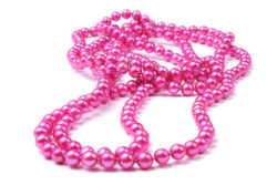 Bright Pink Freshwater Cultured Pearl Opera Necklace
