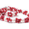 Crimson & White Necklace