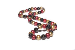 Maroon, Black and Gold Freshwater Pearl Necklace Atlanta United Necklace